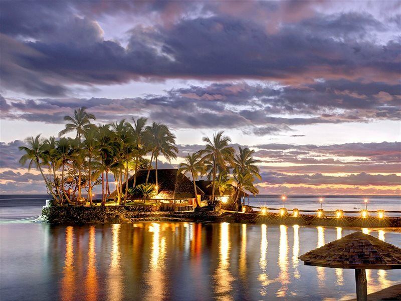 Hotel The Warwick Fiji Korolevu  Zewnętrze zdjęcie Sunset at the Sheraton Resort